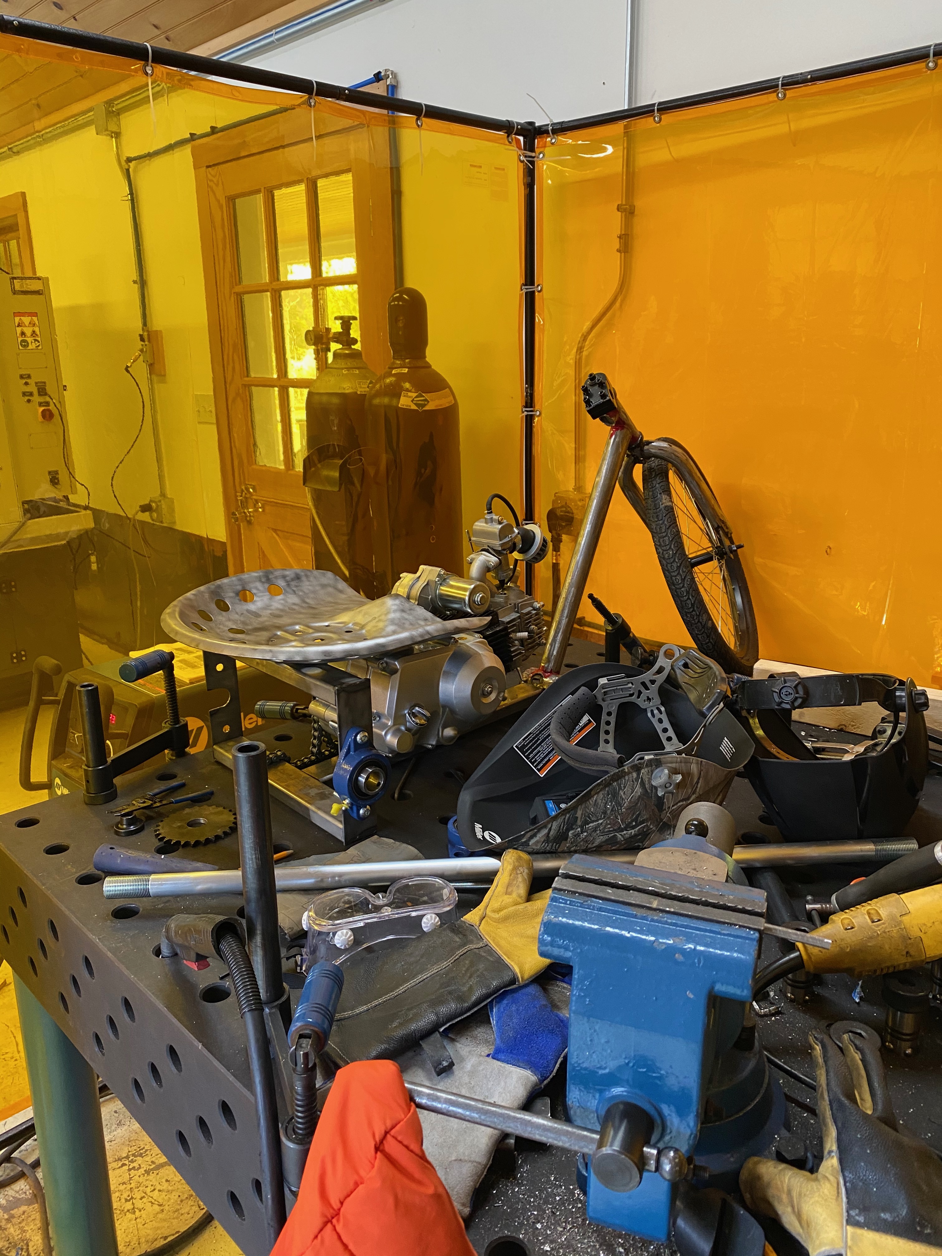 Drift trike on the workbench