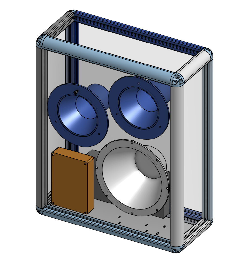 Front view CAD model of the speaker